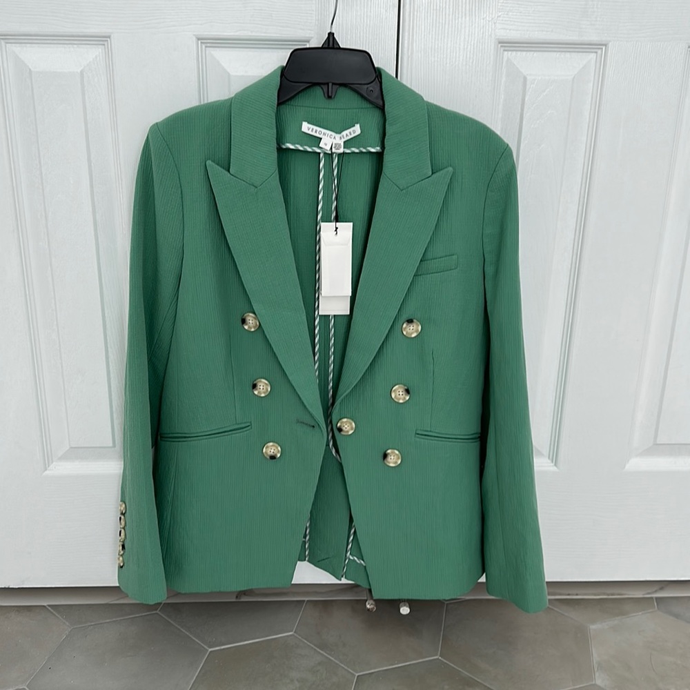 NWT Veronica Beard Green Blazer size 12.